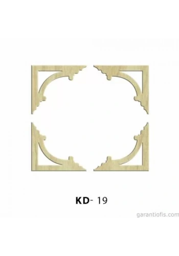 Hobi-Art KD 19 - Köşe Süs Setii  Dekoratif Mini Ahşap Obje