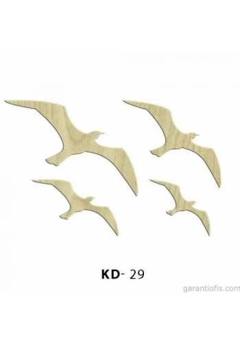 Hobi-Art KD 29 - Martı Dekoratif Mini Ahşap Obje