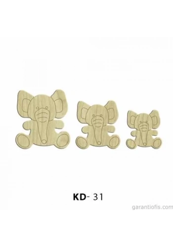 Hobi-Art KD 31 - Filler Dekoratif Mini Ahşap Obje