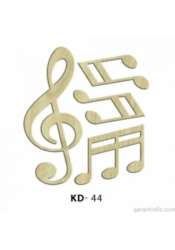 Hobi-Art KD 44 - Notalari Dekoratif Mini Ahşap Obje