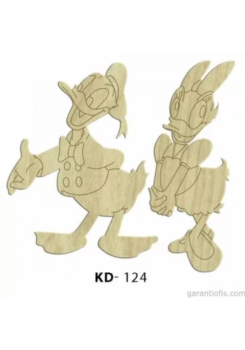 Hobi-Art KD 124 - Çizgi Film Karakterleri Mini Ahşap Obje