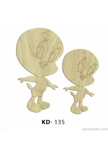 Hobi-Art KD 135 - Çizgi Film Karakterleri Mini Ahşap Obje