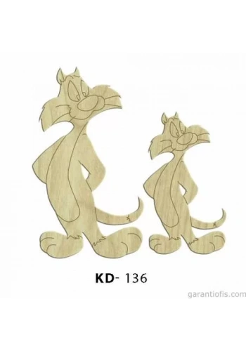 Hobi-Art KD 136 - Çizgi Film Karakterleri Mini Ahşap Obje