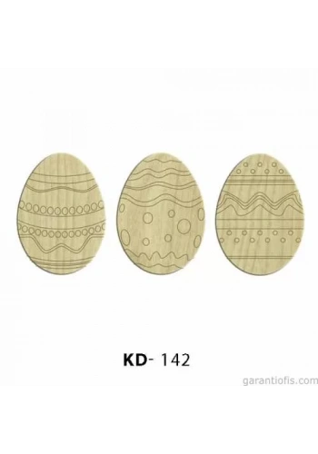 Hobi-Art KD 142 - Yumurta Şeklinde Mini Ahşap Obje