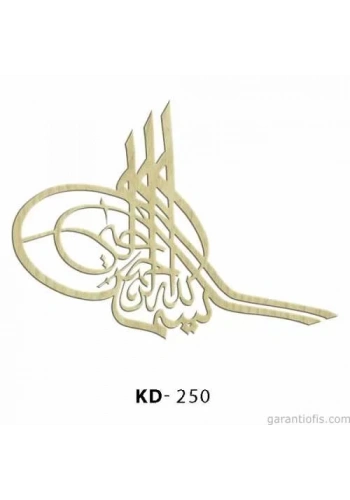 Hobi-Art KD 250 - Tuğra Şeklinde Mini Ahşap Obje