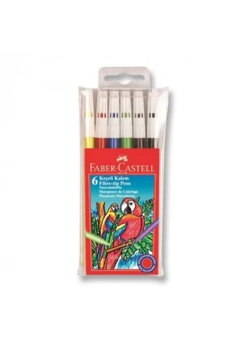Faber Castell 6 Renk Keçeli Kalem Seti