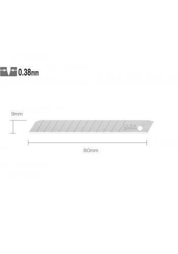 OLFA AB-10 Standart Dar Maket Bıçağı Yedeği (10 lu)