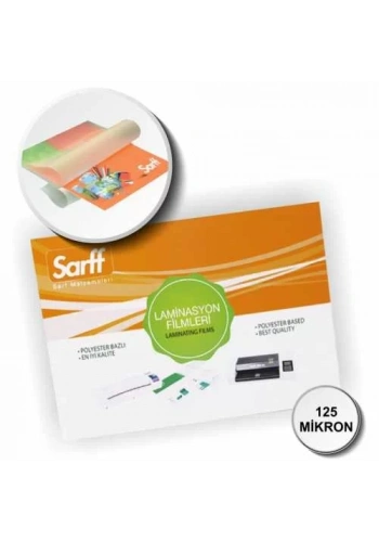 Sarff 125 Mikron 65x95mm PVC Kimlik ve Ehliyet Laminasyon Filmi (100 lü Paket)