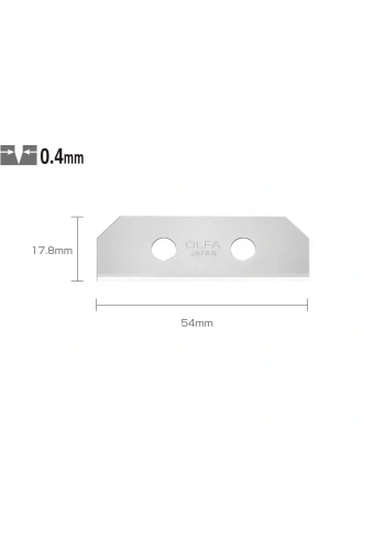 OLFA SKB-8/10B Çift Yönlü Emniyetli Maket Bıçağı Yedeği (10 lu)
