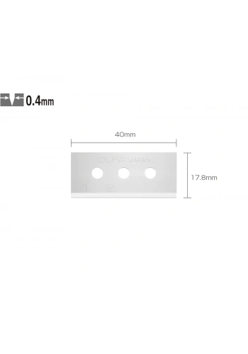 OLFA SKB-10/10B Çift Yönlü Emniyetli Maket Bıçağı Yedeği (10 lu)