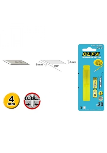 OLFA KB-3 Maket Bıçağı Yedeği (30 lu)