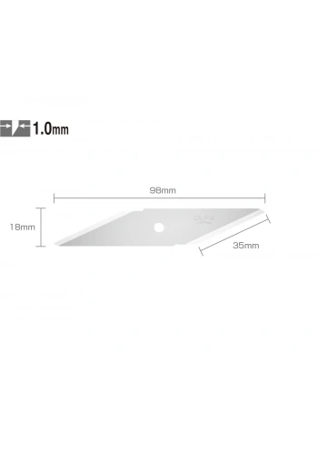 OLFA CKB-1 Çift Yönlü Maket Bıçağı Yedeği (2 li)