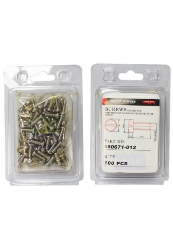 Golden Eagle 060671-012 Düz Makina Ayak Vidası (100 Adet)