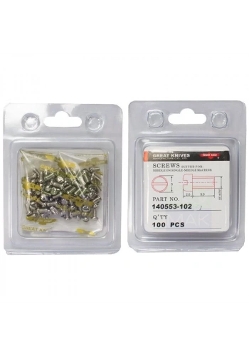 Golden Eagle 140553-102 Düz Makina İğne Vidası (100 Adet)