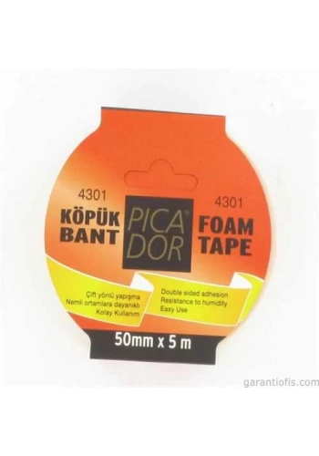 Picador Çift Taraflı Köpük Bant (50mm x 5metre)