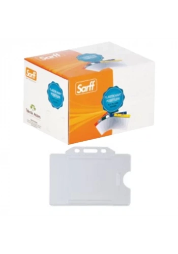 Sarff Sert Plastik Kart Koruyucu Şeffaf (50 li Kutu)