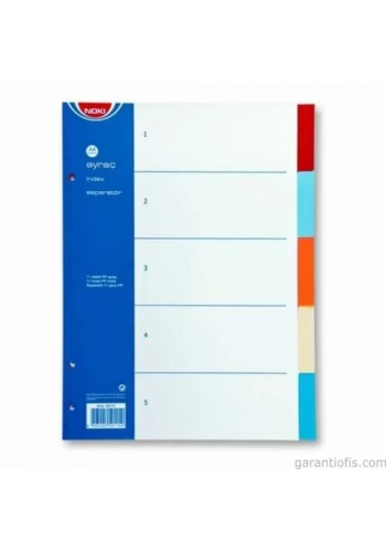 NOKİ 5 Renkli PP Seperatör (Ayraç)