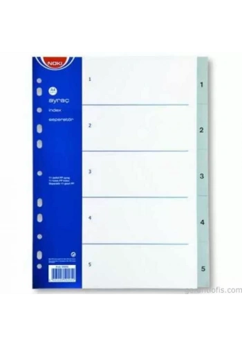 NOKİ 1-5 Rakamlı PP Seperatör (Ayraç)