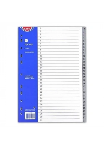 NOKİ 1-31 Rakamlı PP Seperatör (Ayraç)