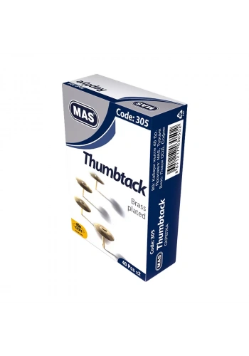 MAS 305 PİRİNÇ RAPTİYE SARI 40 ADET METAL KUTU