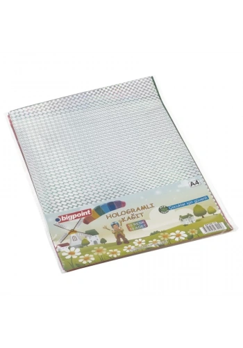 Bigpoint Hologramlı Kağıt A4 Karışık 10 Renk