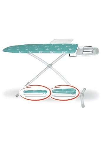 Silter SM/GZM 900 D Gazella Squad Ev Tipi Ütü Masası - Çamaşırlıklı, Kol ve Beden Aparatlı