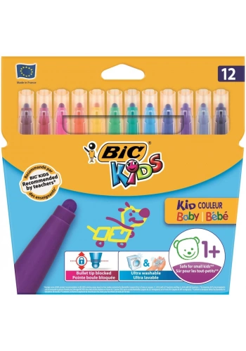 Bic 12 Renk Baby Keçeli Boya Kalemi