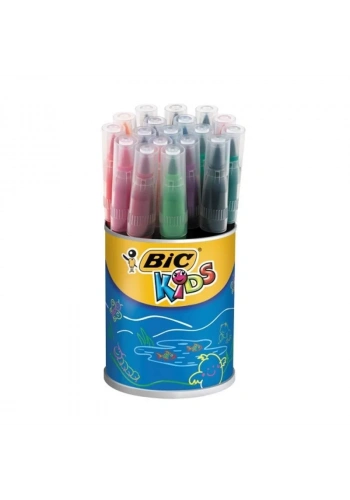Bic Visaquarelle 18 Renk Kavanoz Fırça Uçlu Keçeli Boya Kalemi