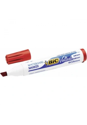 Bic Velleda 1751 Kırmızı Kesik Uçlu Yazı Tahtası Kalemi