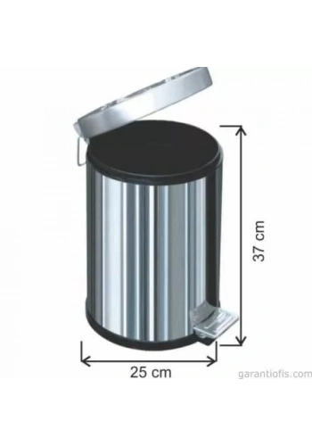 Garanti Metal 1003 Pedallı Çöp Kovası (12 Litre)