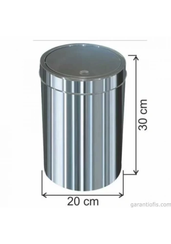 Garanti Metal 1321 Dokunmatik İtme Kapaklı Çöp Kovası (12 Litre)