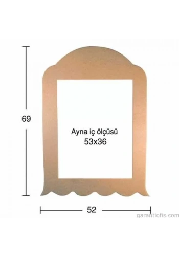 Hobi-Art AY 140 Boyanabilir Ahşap Ayna Çerçevesi