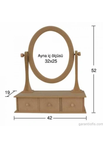 Hobi-Art AY 145 Boyanabilir Ahşap Ayna Çerçevesi