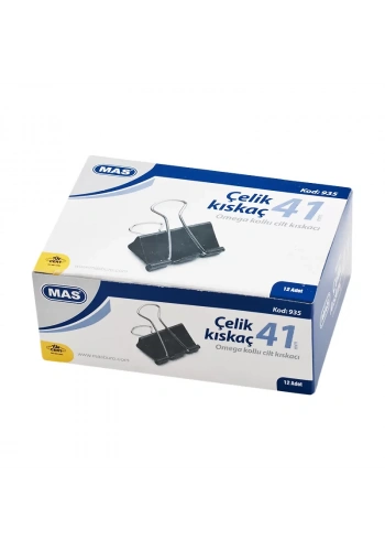 MAS 935 OMEGA ÇELİK KISKAÇ 41mm 12Lİ KUTU