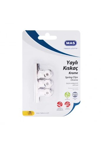 MAS 951 METAL KISKAÇ NO:4 BEYAZ 3LÜ BLİSTER