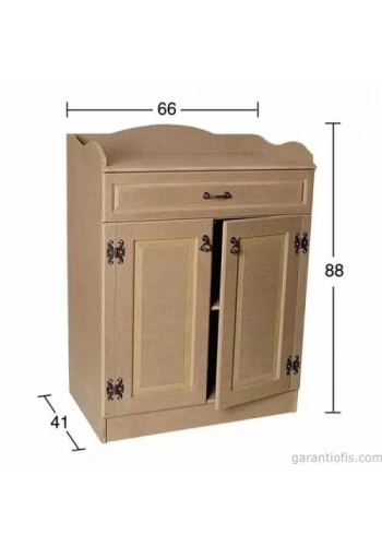 Hobi-Art D 43 Boyanabilir Ahşap Dolap Obje