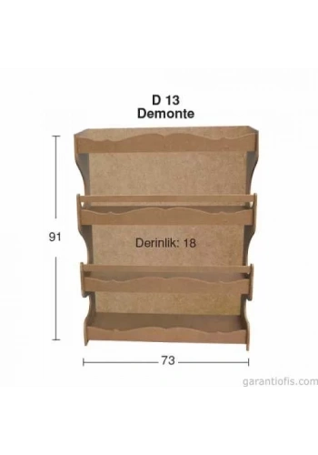 Hobi-Art D 13 Boyanabilir Ahşap Dolap Obje