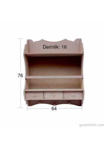 Hobi-Art D 25 Boyanabilir Ahşap Dolap Obje