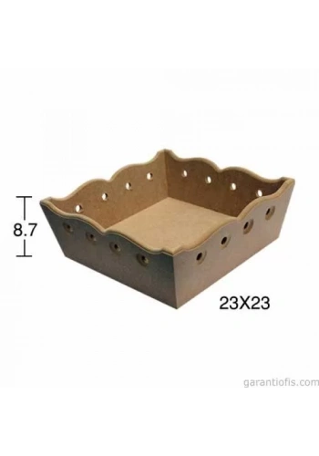 Hobi-Art E 338 Boyanabilir Ahşap Ekmek Sepeti