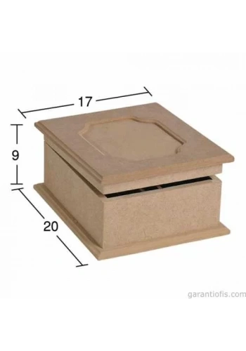 Hobi-Art KU 224 Boyanabilir Ahşap Kutu