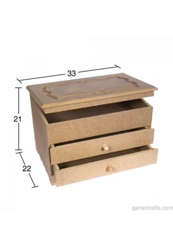 Hobi-Art KU 228 Boyanabilir Ahşap Kutu