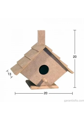 Hobi-Art KU 239 Boyanabilir Dekoratif Ahşap Kutu