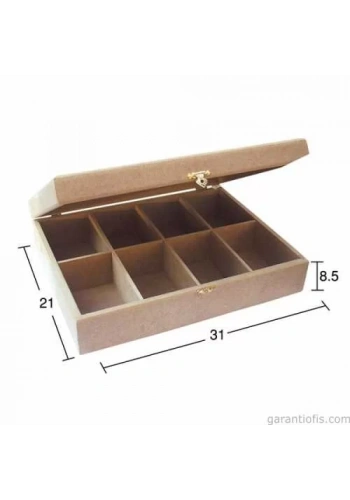 Hobi-Art KU 243 Boyanabilir Ahşap Takı Kutusu