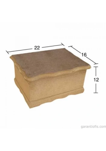 Hobi-Art KU 246 Boyanabilir Ahşap Kutu