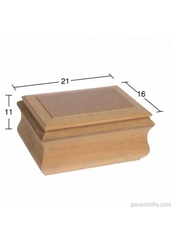 Hobi-Art KU 293 Boyanabilir Ahşap Kutu