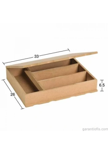 Hobi-Art KU 298 Boyanabilir Ahşap Kutu