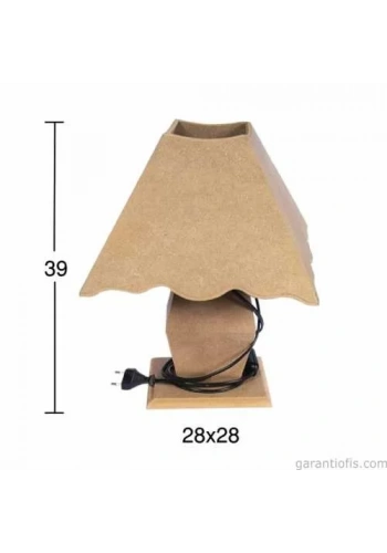 Hobi-Art F 753 Dekoratif Ahşap Abajur Obje