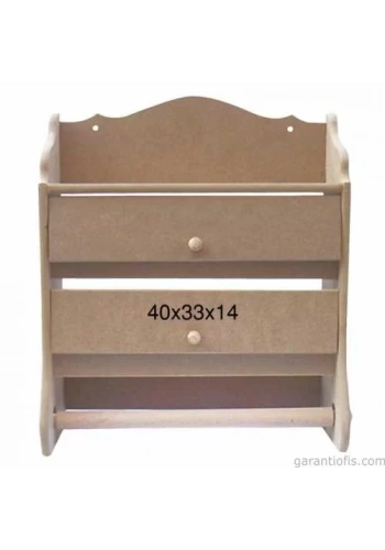 Hobi-Art Çekmeceli Rulo Havluluk Ahşap Obje F 771