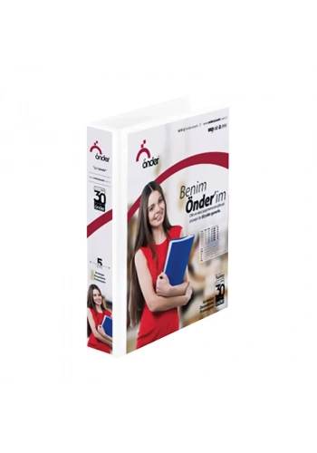 ÖNDER 2009-5 2 HALKALI D MEKANİZMALI KLASÖR A4 90mm BEYAZ