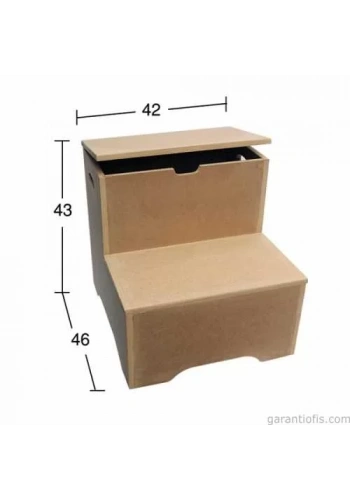 Hobi-Art SP 527 Ham Ahşap Dekoratif Sehpa